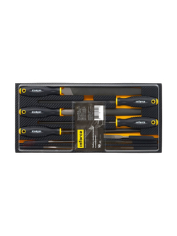 Набор напильников и надфилей 200мм Inforce 10 шт 06-09-92