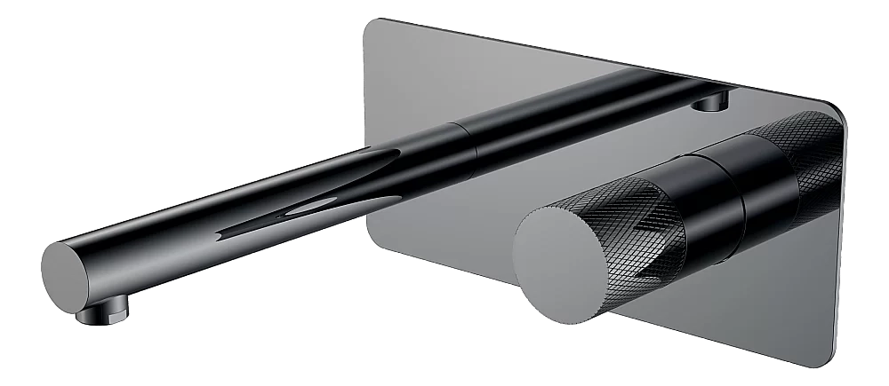 Смеситель для раковины Boheme Stick 125-SGM.2 оружейная сталь/ручка TOUCH