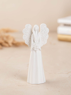 Статуэтка Ангел Верность и Аромакамень Цветок на подносе