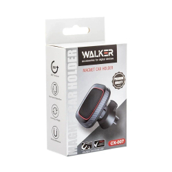 Автодержатель черного цвета с магнитом на дефлектор для мобильного телефона, Walker CX-007