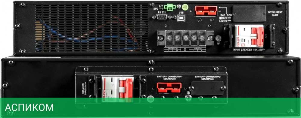 Источник бесперебойного питания Systeme Electriс SRV черный (SRVSE6KRTXLI4U)