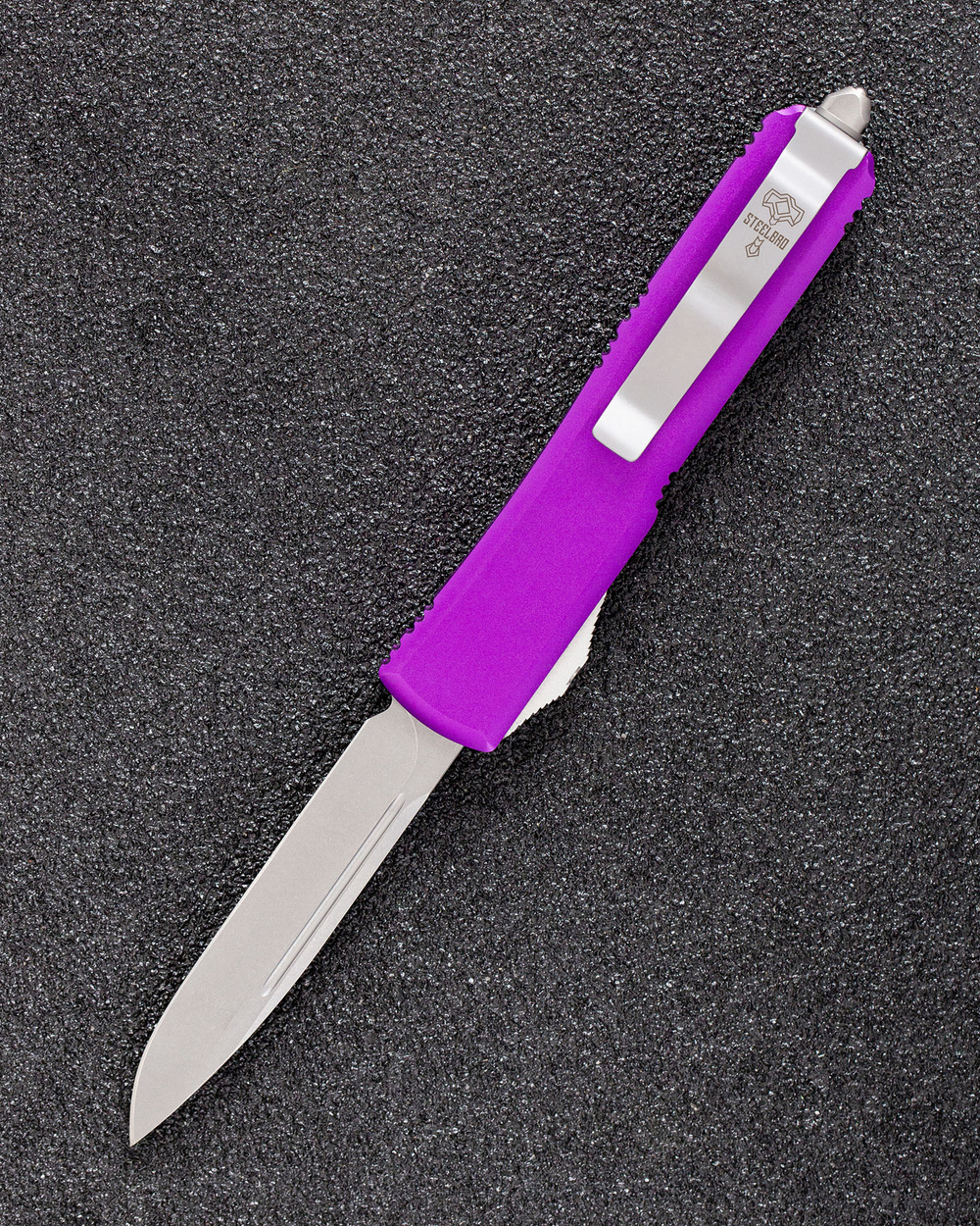 Автоматический складной нож SteelBro Ultra S/E Standart Stonewash VG-10 121-10VI (фиолетовый)