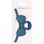 Заколка-краб для волос на блистере «Style Matte», бантик, микс 6 цветов, 11см