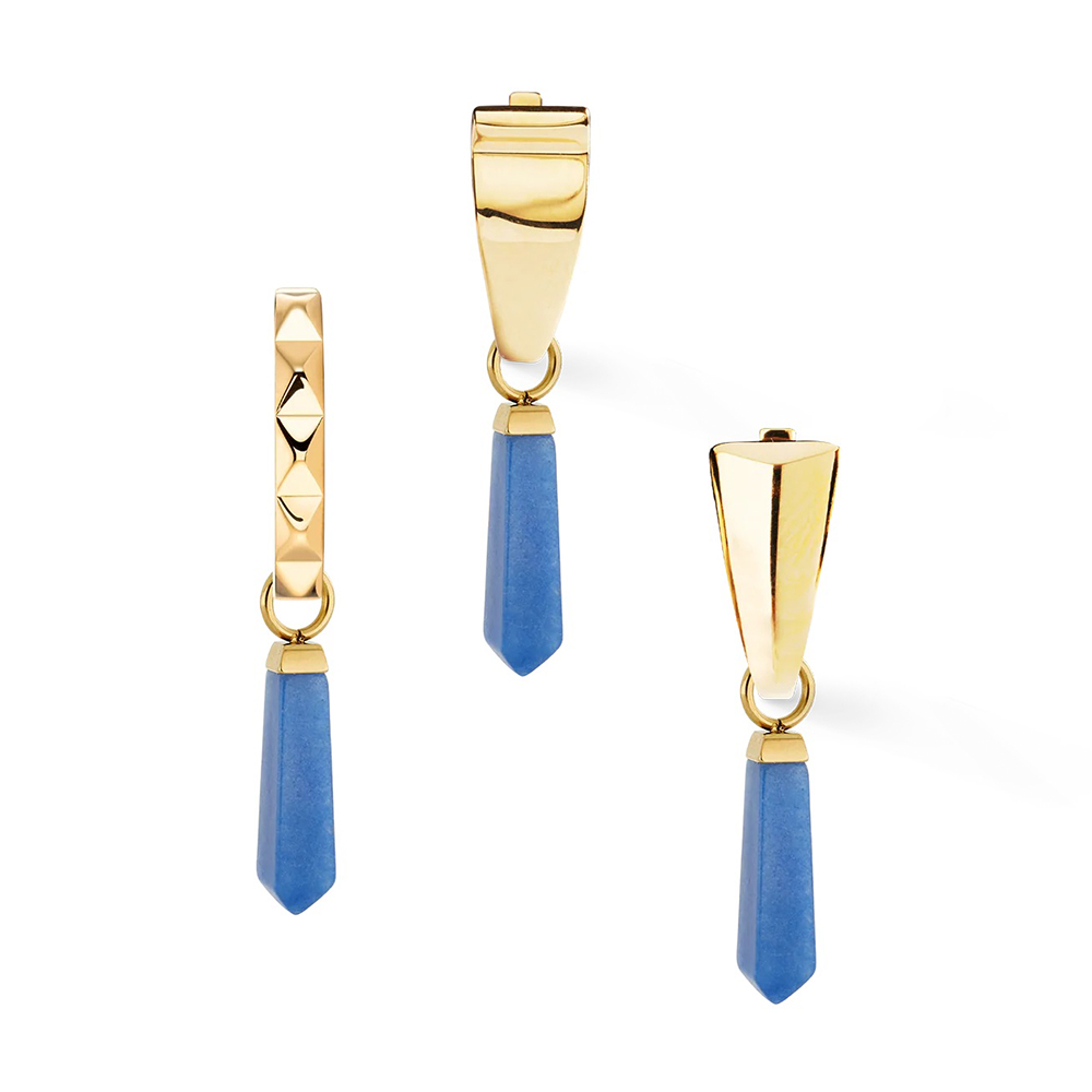 Подвеска на серьгу Coeur de Lion Gold-Blue 0051/44-0716