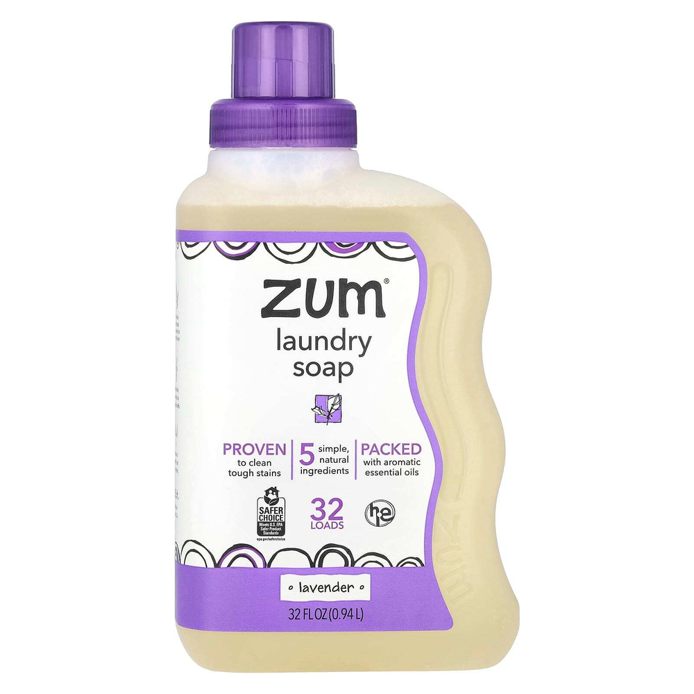 ZUM, Мыло для стирки, лаванда, 0,94 л (32 жидк. Унции)