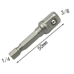 Переходники для шуруповерта под торцевые головки 1/4", 3/8", 1/2"