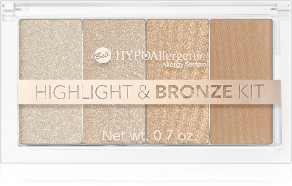 Bell Hypoallergenic t & Bronze Kit - Контурная осветляющая палитра, 20 g