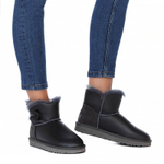 Угги Mini Bailey Button Metallic Grey