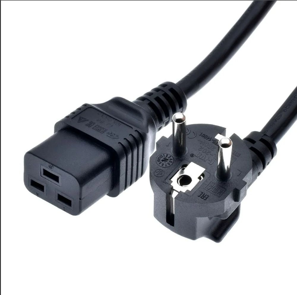 Кабель питания Разъем C19 1,5 метра 3х1,5 мм – купить за 300 ...