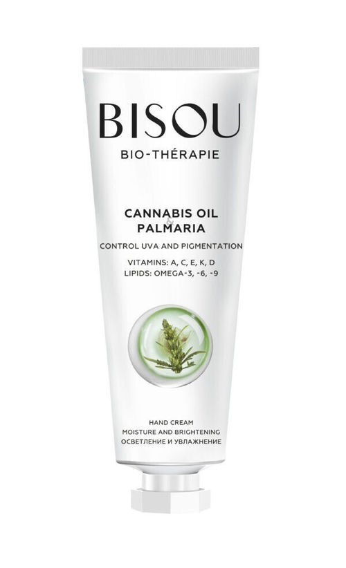Bisou Cannabis Oil Palmaria Крем для рук осветление и увлажнение