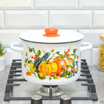 Кастрюля 4,5л "Осень" тм Appetite