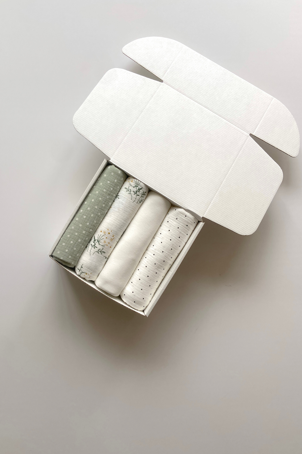 Набор пеленок "Мимоза и мята M"