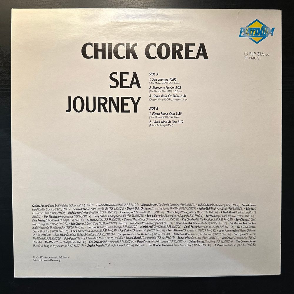 Chick Corea - Sea Journey (Германия 1985г.)