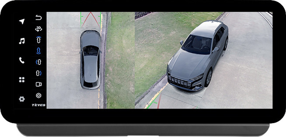 Магнитола для Toyota Corolla E210 2019-2024+, Corolla Cross (рамка LUX) - Teyes LUX ONE 360 монитор 12.3", Android 10, CarPlay, 4G SIM-слот, 6/128 ГБ, 4 камеры в комплекте