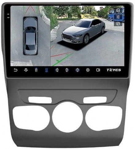 Магнитола для Citroen C4/DS4 2010+ - Teyes CC3-2K-360 на Android 10, 2K QLED, 6Гб+128Гб, CarPlay, 4G SIM-слот, 4 камеры в комплекте