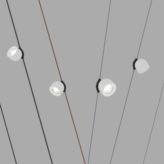 Трековый светодиодный светильник Denkirs Belty Spot DK5540-WH+BK