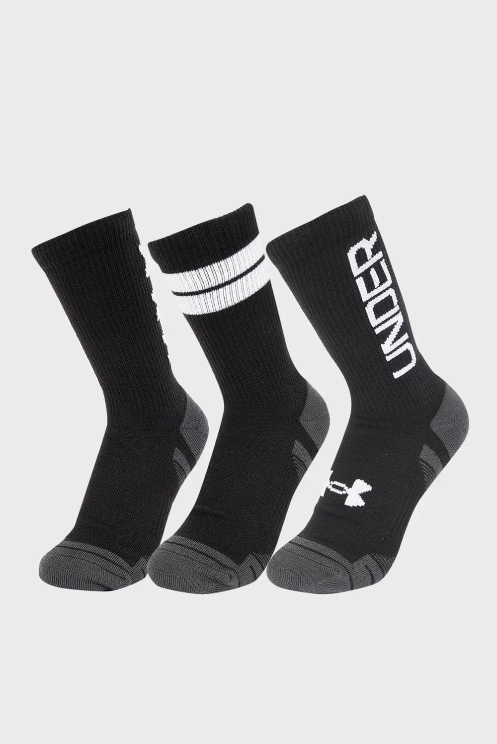 Носки Under Armour UA Perf Tech Nov 3pk Crew-BLK