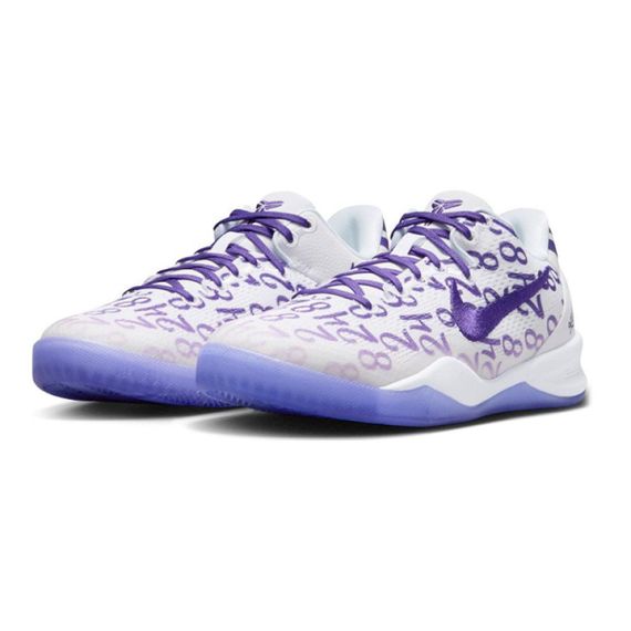 NIKE Kobe 8 Детские баскетбольные кроссовки Низки Белоленточные Унисекс