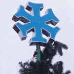 Макушка - звезда на елку «Снежинка» Стандарт