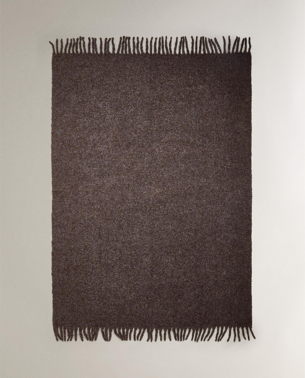 Zara Home плед из полиэстера, коричневый, 140x190 см · 3118/004
