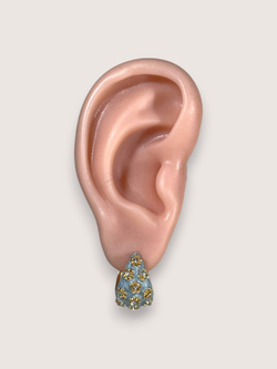 Серьги конго с эмалью