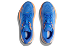 HOKA ONE ONE Cliffton 9 Wide lace-up casual all-match fabric shock absorption non-slip wear-resistant low-cut casual running shoes men's blue orange