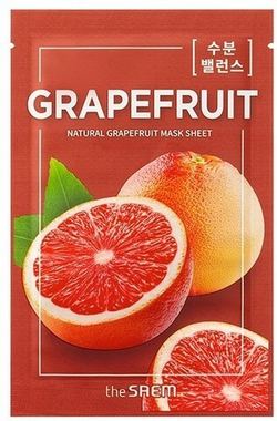 The Saem Маска на тканевой основе для лица N с экстрактом грейпфрута  Natural Grapefruit Mask Sheet