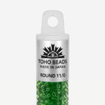 Японский бисер TOHO Round 11/0 (№7), прозрачный