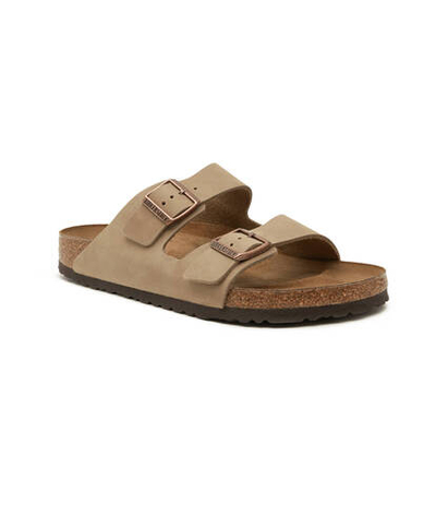 Кожаные шлепанцы arizona leoi Birkenstock - бежевый(352201)