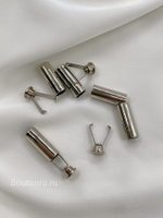 Наконечник для шнура в золотистом металле с зажимом