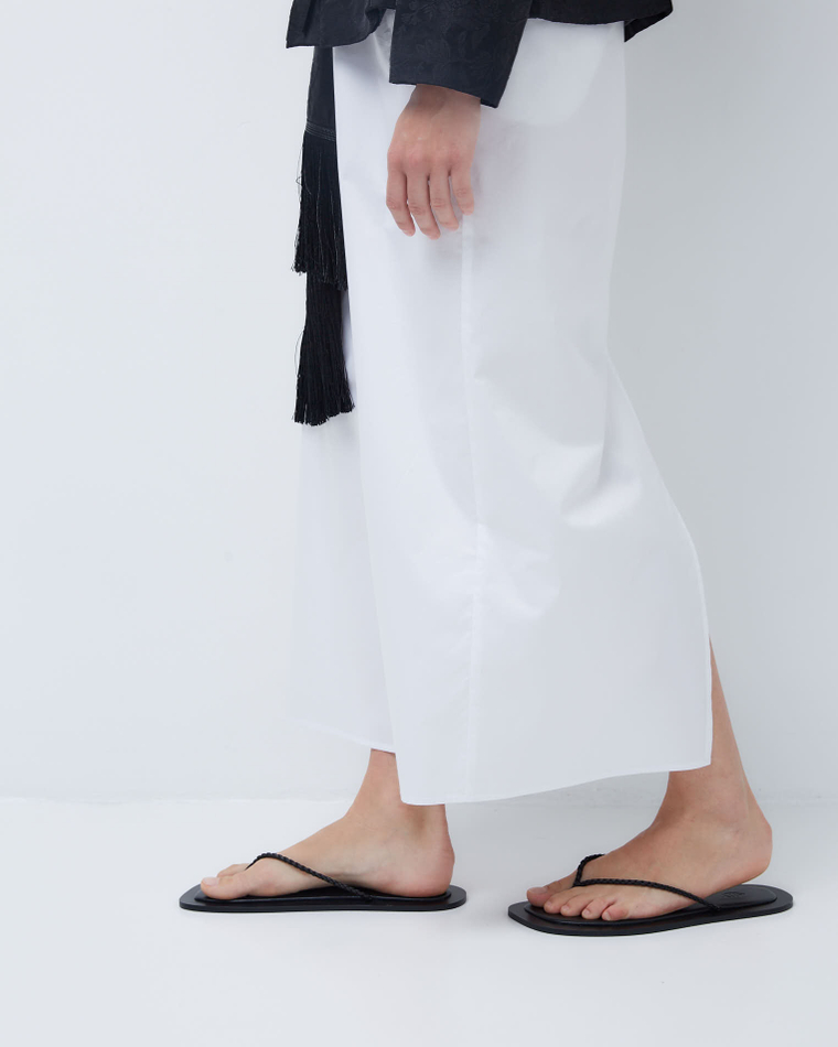 Вьетнамки из натуральной кожи черный