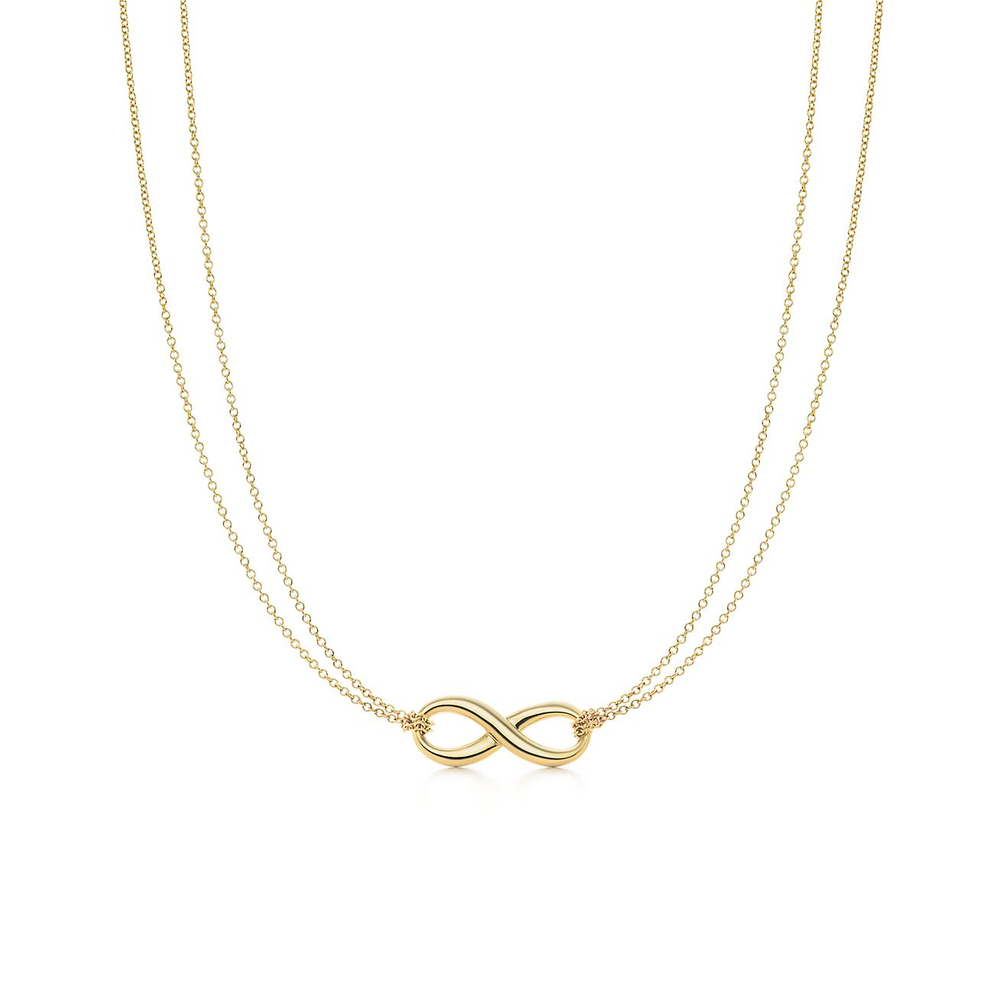 Подвеска из жёлтого золота 18к, Tiffany 💠 Infinity - Limited edition. В наличии
