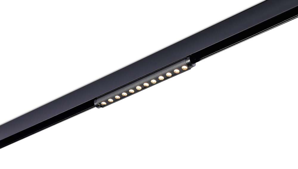 Светодиодный светильник Eye для SPACE Track system 12Вт, L246xH40мм, 710Лм, 36°, 3000К, недиммируемый, угол поворота 170°, Ra&gt;90, черный