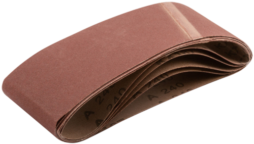 Ленты шлифовальные бесконечные, водостойкие, на тканевой основе, 5 шт., 75х457 мм Р 240 39689