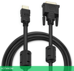 Кабель Buro HDMI-19M-DVI-D-5M 5м черный