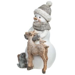 GAEM Фигурка декоративная "Снеговик", L12 W9,5 H17 см
