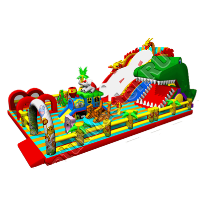 Батут "Змей Горыныч новый" 17*10*9 м