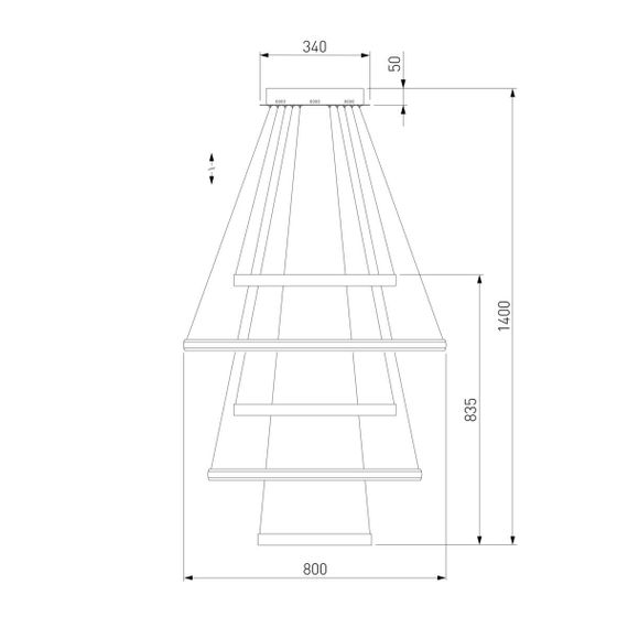 Подвесной светильник Eurosvet 90179/5 сатин-никель