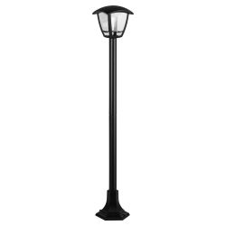 Садово-парковый светильник ЭРА ДТУ 07-8-002 Валенсия 4 черный 4 гранный напольный IP44 светодиодный 8Вт 3000K | Садово-парковые светильники
