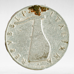 Italy 5 Lire 1954 R "Dolphin", VF