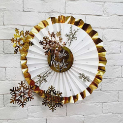 Декор сладкого стола Золотое Рождество