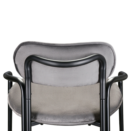 Стул полубарный Latitude Ror Round черный/серый