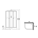 Душевая кабина Niagara Classic 130х90 R NG-33394-14RP без гидромассажа