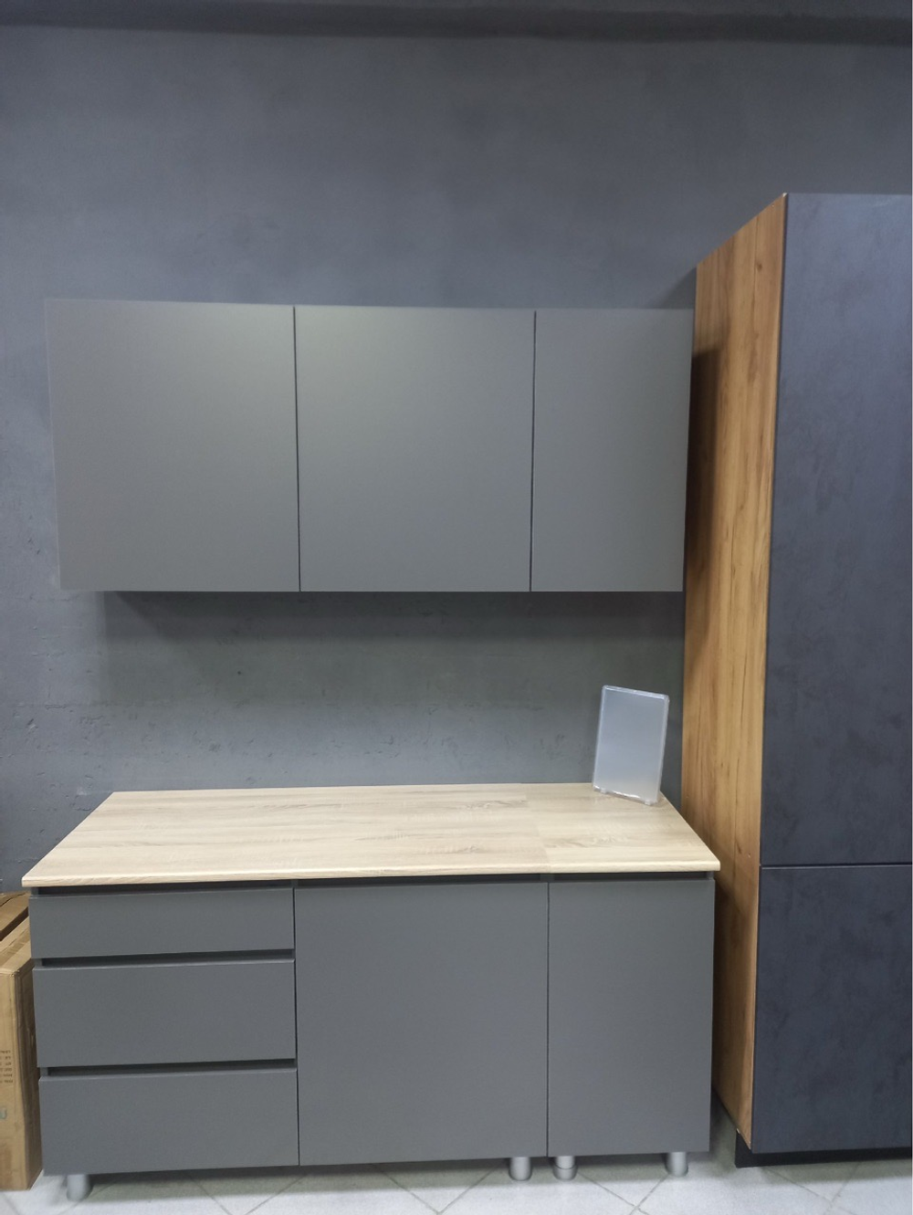 Кухня «Денвер» Графит 160 см