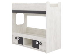 Кровать Ассоль Свет.дерево/Графит