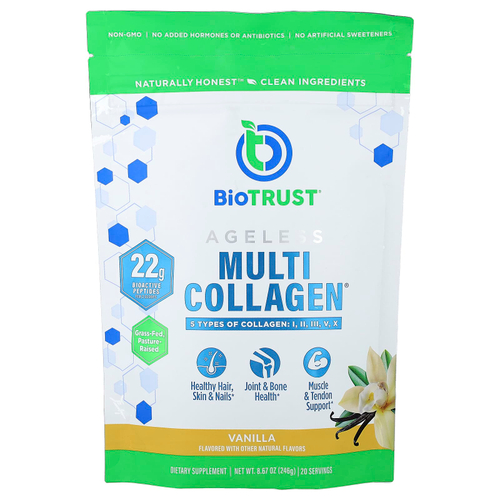 BioTRUST, Ageless Multi Collagen®, с ванильным вкусом, 246 г (8,67 унции)