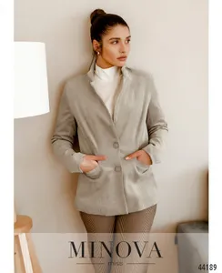 Пиджак 2154-бежевый-вельвет Minova