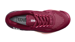 Женские Кроссовки теннисные Wilson Rush Pro 4.0 W - beet red/white/tropical peach