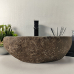 Раковина из речного камня RS-64940 46*35*15 0861