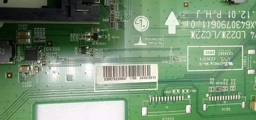 Материнская плата EAX64307906 (1.0), EBR75226847